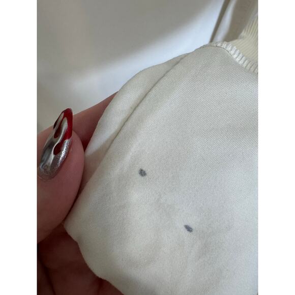 J. McLaughlin Brynn Lyford Jersey Shirt Collared Button Down White Size Medium - Picture 15 of 16